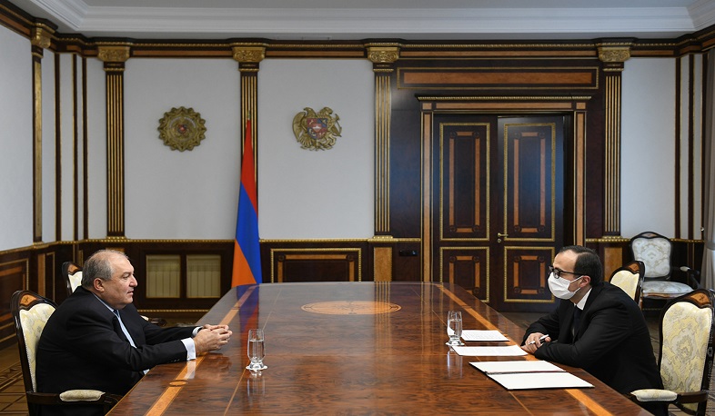 Նախագահը հանդիպել է առողջապահության նախարարի հետ