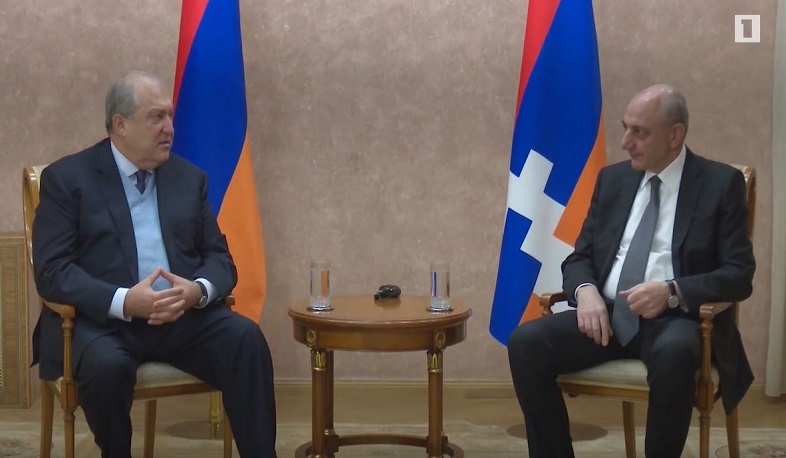Արմեն Սարգսյանը Արցախում հանդիպել է Բակո Սահակյանի հետ