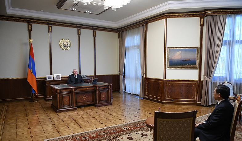 Հայաստանի համար չափազանց կարևոր է Չինաստանի օժանդակությունը. նախագահը՝ Չինաստանի դեսպանին