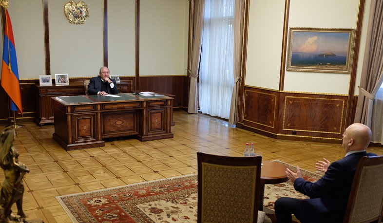 Արմեն Սարգսյանն ընդունել է ՀԲԸՄ Հայաստանի նախագահ Վազգեն Յակուբյանին
