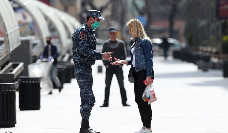 Մինչև 18.00-ը մեկուսացման կամ ինքնամեկուսացման կանոնները խախտելու փաստով 349 արձանագրություն է կազմվել