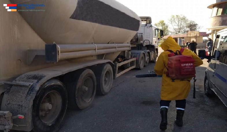 Արցախ մուտք գործած 767 տրանսպորտային միջոցներ ախտահանվել են հսկիչ-անցագրային կետերում