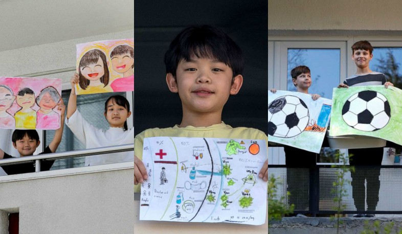 Աշխարհում կորոնավիրուսի հետևանքով ի՞նչն են ամենաշատը կարոտել փոքրիկները․ լուսանկարները՝ պատշգամբից