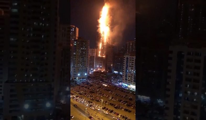 ԱՄԷ-ում հրդեհ է բռնկվել 48 հարկանի երկնաքերում. տարհանվել է 250 ընտանիք