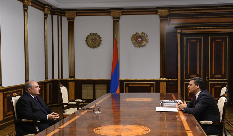 Նախագահն ընդունել է Արման Թաթոյանին