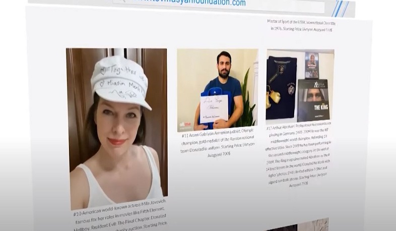 Համաշխարհային աստղերի մասնակցությամբ բարեգործական աճուրդ՝ հանուն Հայաստանի