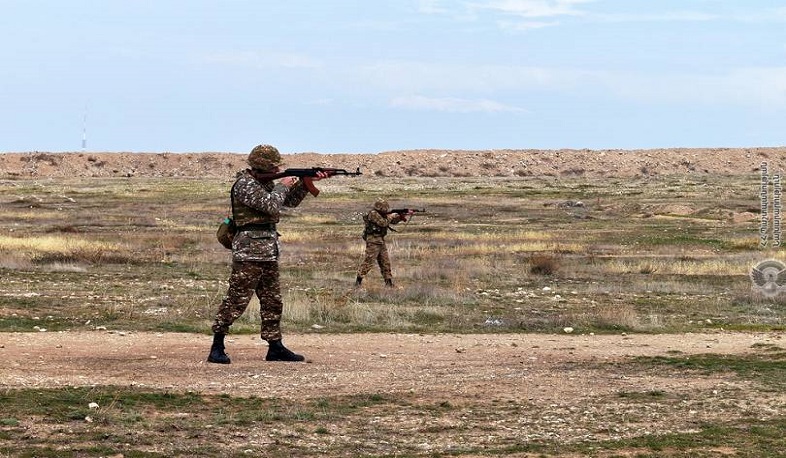 Հինգերորդ զորամիավորումում անցկացվել է կրակային պատրաստության գործնական պարապմունք