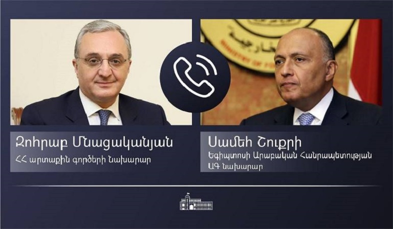 Zohrab Mnatsakanyan had a telephone conversation with the Egyptian Foreign Minister
