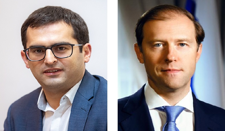 Hakob Arshakyan had an online meeting with the Russian Trade and Industry Minister