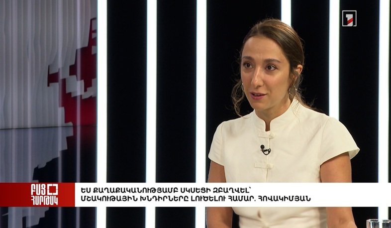 Բաց հարթակ․ Ես քաղաքականությամբ սկսեցի զբաղվել՝ մշակութային խնդիրները լուծելու համար. Հովակիմյան